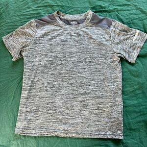 Athletic Works Gray Short Sleeve Tee Lightweight Stretchy